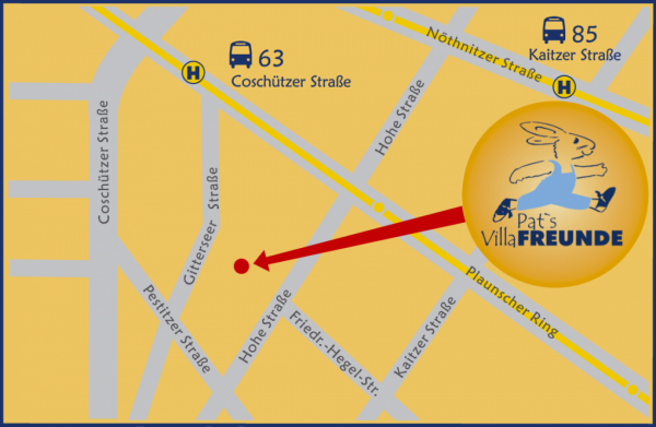 Villa Pat`s Freunde - Lageplan
