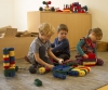 Baubereich - Das Vergleichen von geometrischen Figuren im pädagogischen Alltag der Kindertagesstätte bildet die Grundlage dafür, dass die in der „Villa Pat´s Freunde“ betreuten Kinder Ansätze eines natürlichen mathematischen Verständnisses entwickeln können.